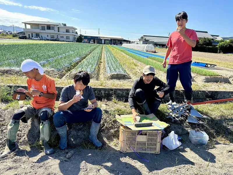 農家の休憩時間